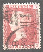 Great Britain Scott 33 Used Plate 192 - BD